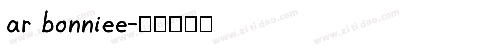 ar bonniee字体转换